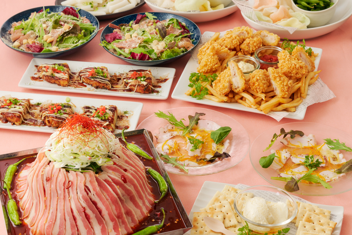土間土間 定番コース <br><鉄板牛カルビ焼肉＞